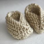 DIY Easy Knit Baby Booties with Free Pattern