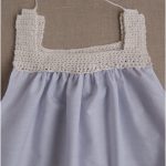 sweet crochet and sew dress with free pattern