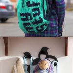 Crochet ‘My Stuff’ Drawstring Bag with Free Pattern