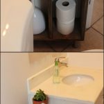 DIY Side Vanity Storage Unit to Hide Unsightly Toilet Items