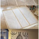 DIY a Shower Curtain Into Awesome Wall Art On A Budget