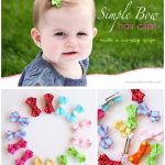Simple Bow Hair Clips with a No-Slip Grip