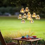 recycled-glass tea light lanterns