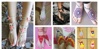 30+ Awesome Crochet Barefoot Sandals Patterns