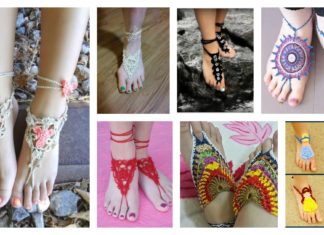 30+ Awesome Crochet Barefoot Sandals Patterns