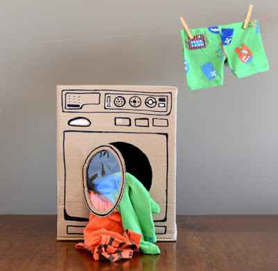 30+ Fun Ways To Repurpose Cardboard For Kids---Mini Dryer