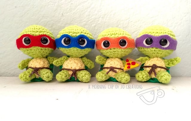 Amineko Baby Ninja Turtles Crochet FREE Pattern