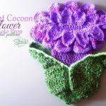 Baby Flower Photo Prop Cocoon Crochet Free Pattern