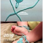 Baby Mickey Ears Beach Sandals Free Crochet Pattern
