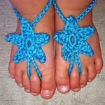 Baby Star Barefoot Sandals Free Crochet Pattern