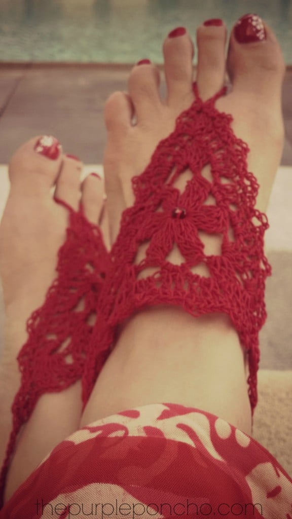 Barefoot Sandals Free Crochet Pattern