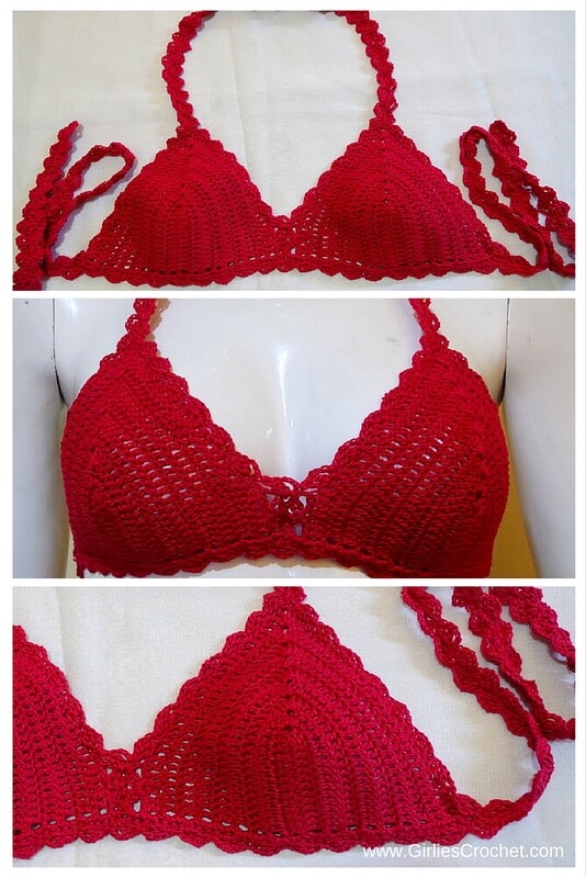 Bea Bikini Top Free Crochet Pattern.