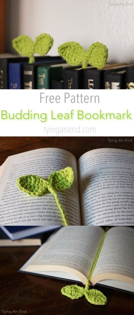 Budding Leaf Bookmark FREE Crochet Pattern