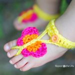 Butterfly Barefoot Sandals FREE Crochet Pattern