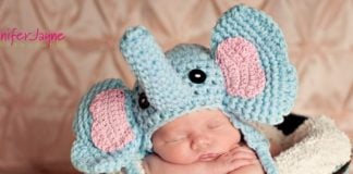 Baby Elephant Crochet Hat