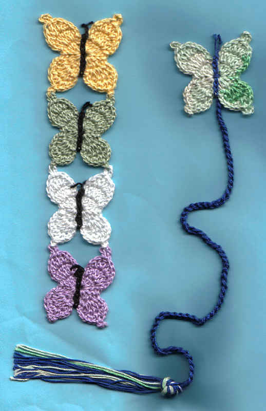 Crochet Butterfly Bookmark FREE Pattern 