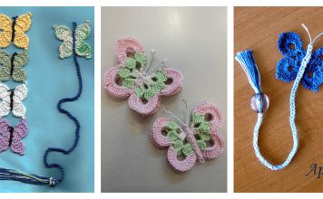 Crochet Butterfly Bookmark FREE Pattern