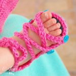 Crochet Button Gladiator Baby Sandals with FREE Pattern