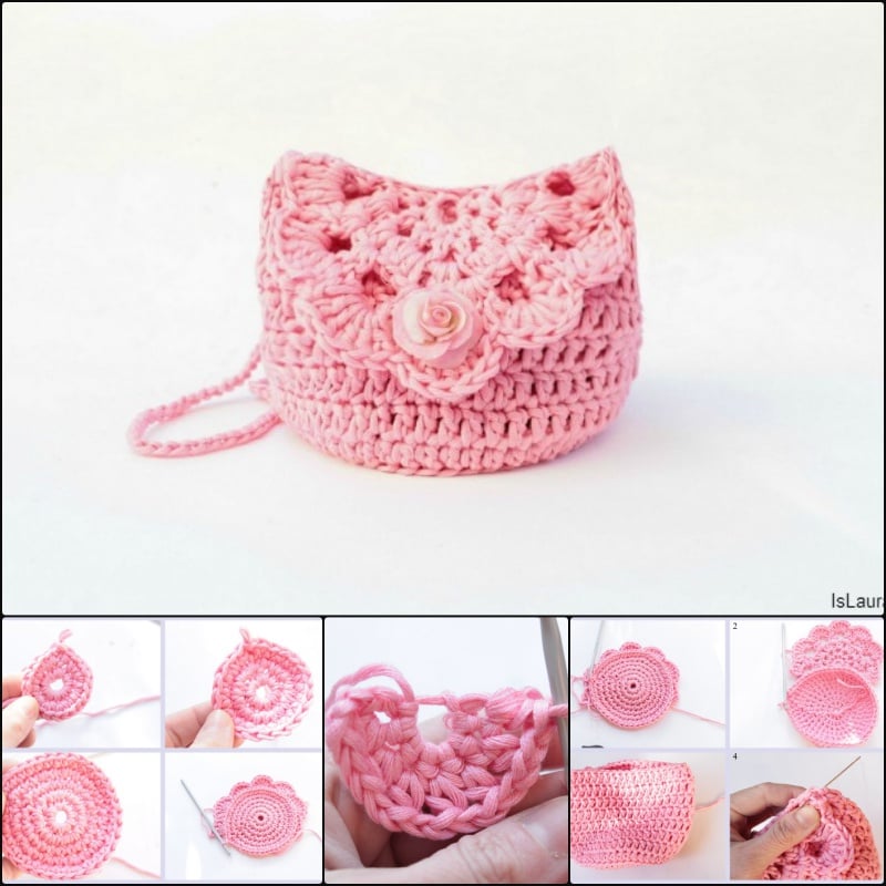 Crochet Cute Purse with FREE Pattern and Tutorial