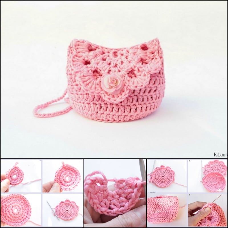 Cute Crochet Purse with Free Patterns and Tutorials