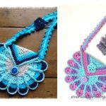 Crochet Peacock Bag Free Pattern and Tutorial