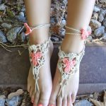 Crocheted Flower Barefoot Sandals patten