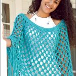 Crohet Light  and  Airy Poncho with FREE Pattern