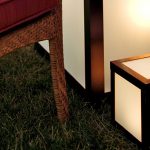 outdoor lighted cube table