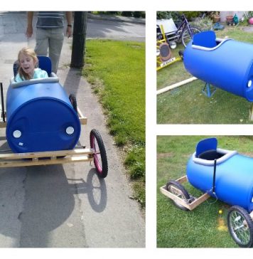 DIY Plastic Barrel Derby Car
