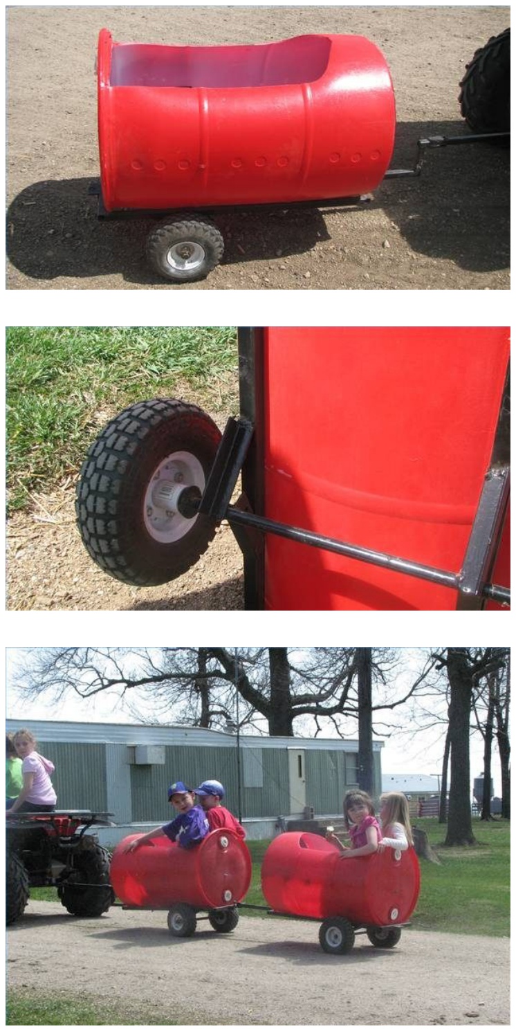 DIY Plastic Barrel Train