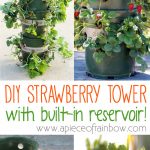 DIY Vertical Container Strawberry Planters—DIY Strawberry Tower