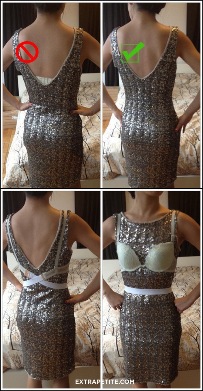 DIY converter strap on your bra for your low-backed dresses