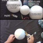 DIY faux Gazing Ball for Garden Decor