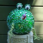 Frog Garden Art Ball