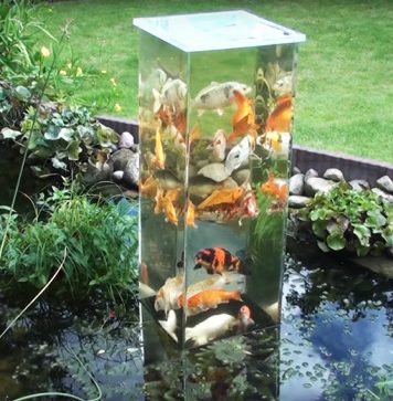 upside down fish tank