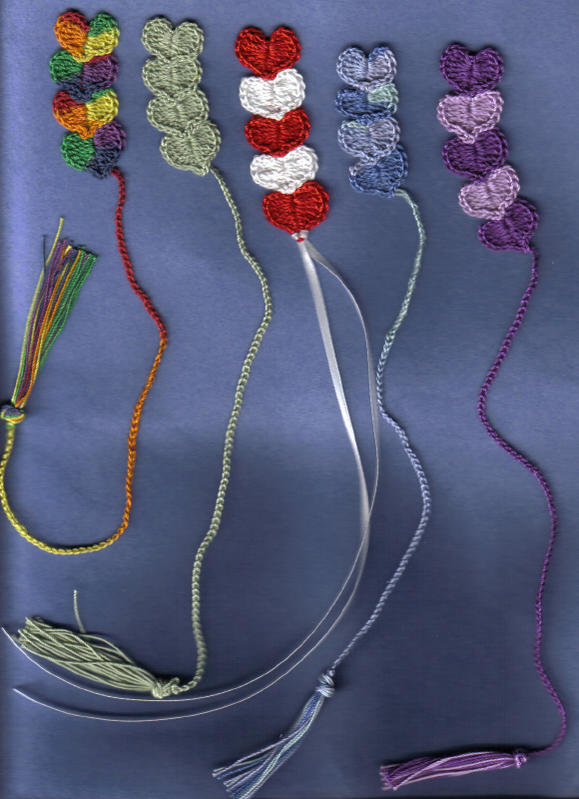 Heart Bookmarks FREE Crochet Pattern