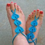 Hearts Barefoot Sandals FREE Crochet Pattern