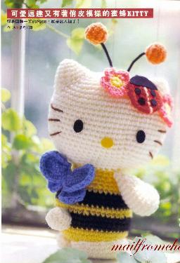 Hello Kitty Bumble Bee Free Crochet Pattern