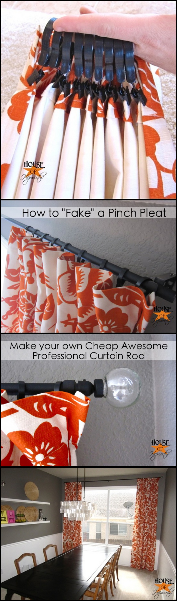 How to Make Cheap, Awesome, Professional Curtain Rod with PVC Pipe