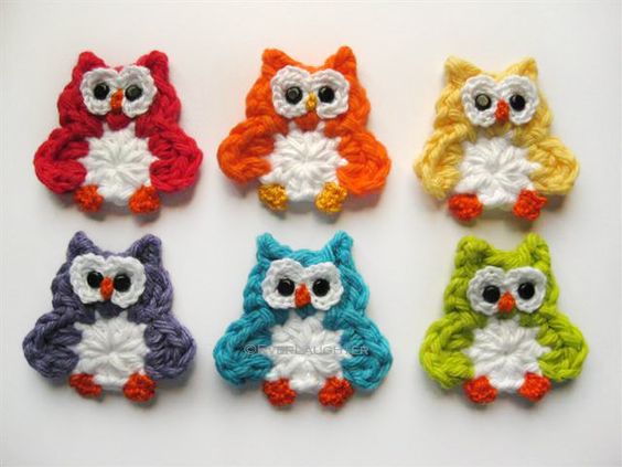 How to crochet an owl applique