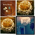 Hula Hoop Chandelier