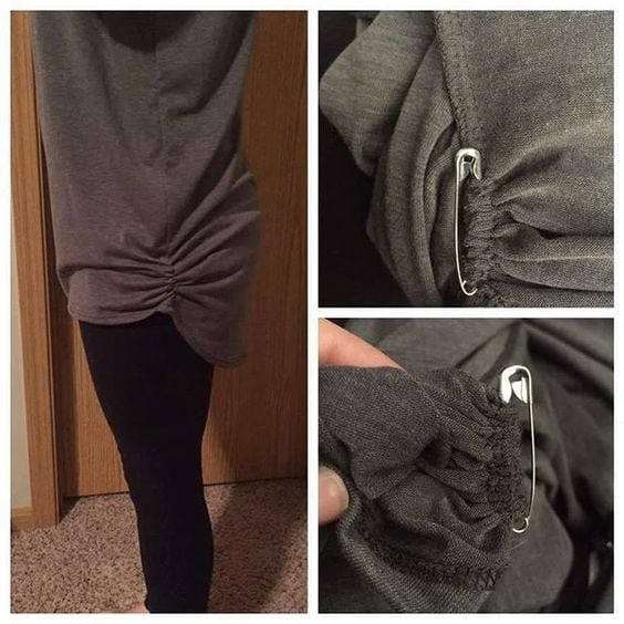 Looking for a way to make your Irma's look less baggy? Try a safety pin! It's fast, cheap, and easy!