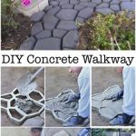 Make Your Own Custom Walkway with Reusable Concrete Forms