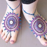 Mehndi-Inspired Barefoot Sandal Crochet Pattern