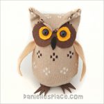 No-sew sock Stuffed owl