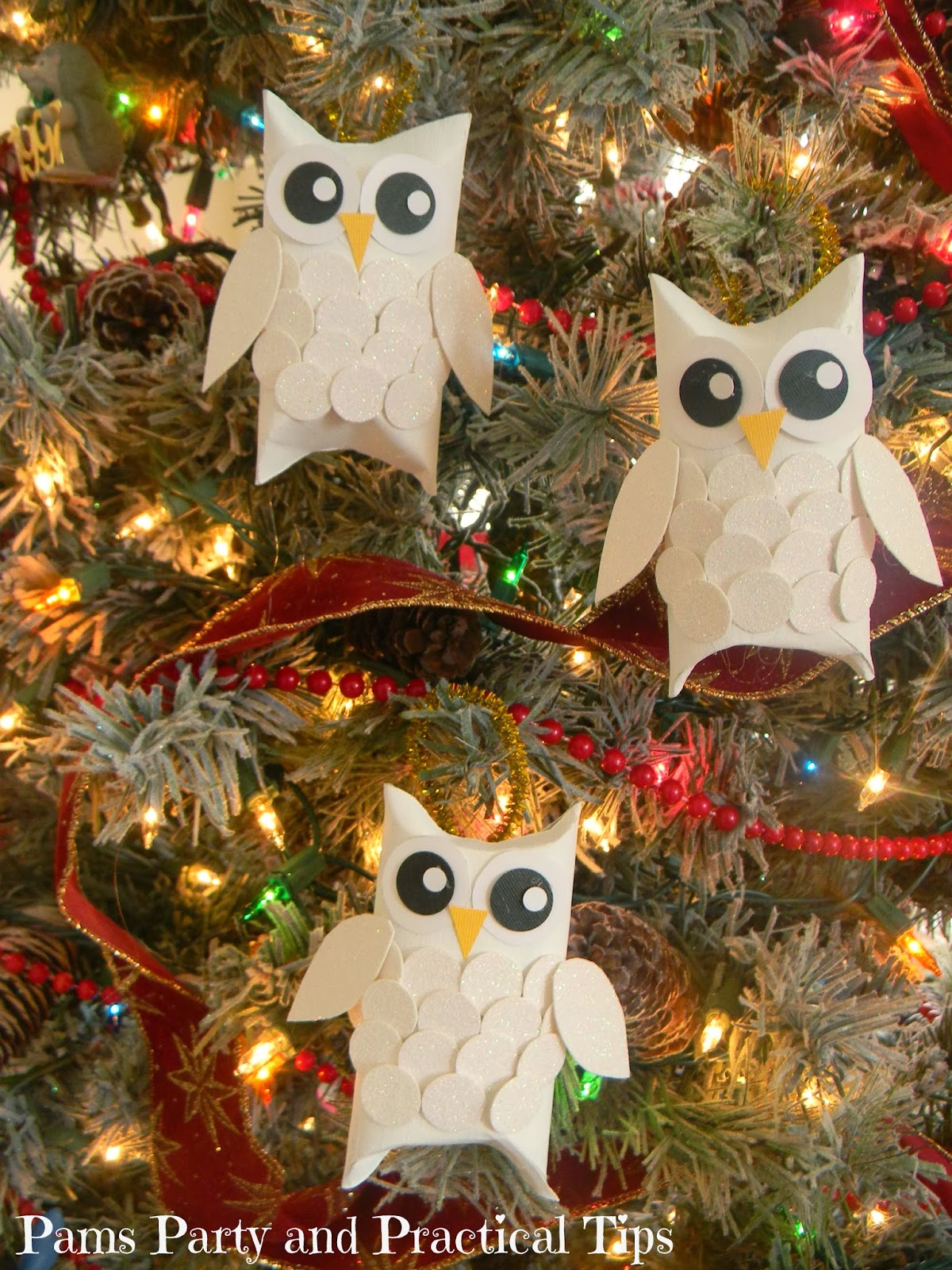 Owl Ornaments From Paper Rolls Craft