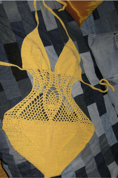 Pineapple Monokini Free Crochet Pattern