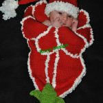 Santa Knitted Bluebell Flower Cocoon