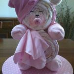 Sleepy Bear Diaper Cake