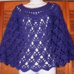 Sunny Elegant Lace Poncho Free Crochet Pattern